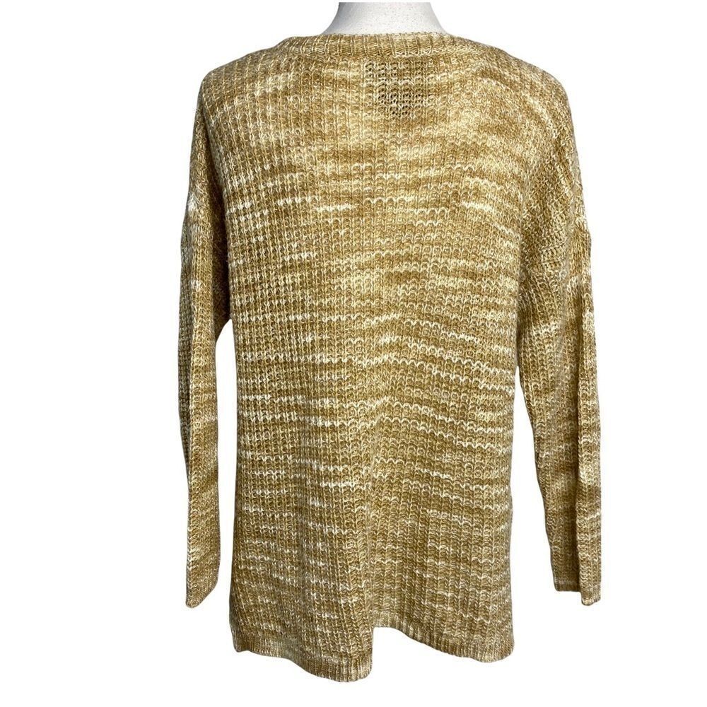 Harlowe & Graham Womens Knit Sweater XS Brown Beige Long Sleeve - Picture 2 of 8